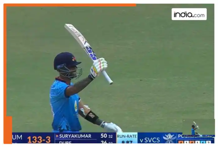 WATCH: Suryakumar Yadav and Shivam Dube's explosive 130-run partnership lights up Syed Mushtaq Ali Trophy 2024-25